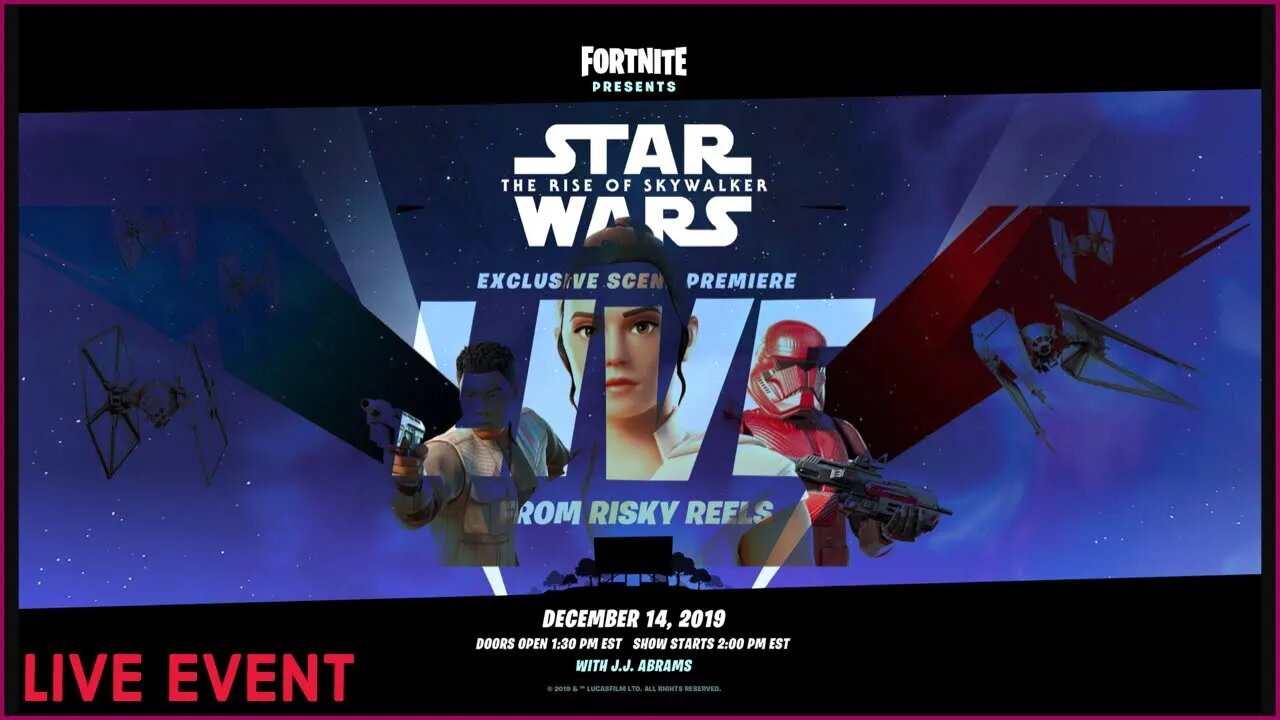 Fortnite StarWars Event LIVE from Risky Reels