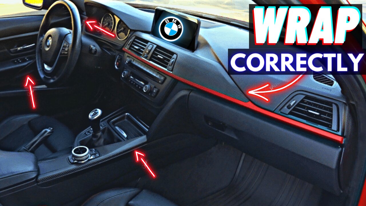 How to PROPERLY Wrap BMW Interior Trim | 3M 2080 | DIY | F30 F32