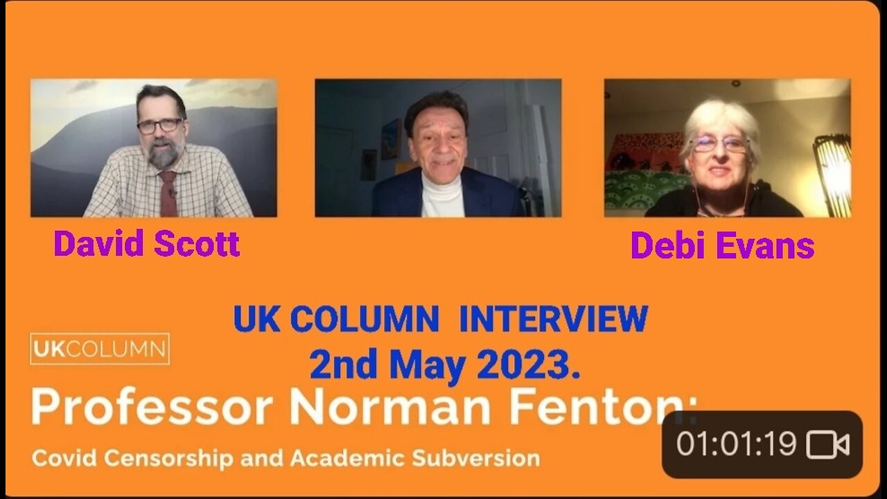 Professor Norman Fenton: Covid Censorship and Academic Subversion