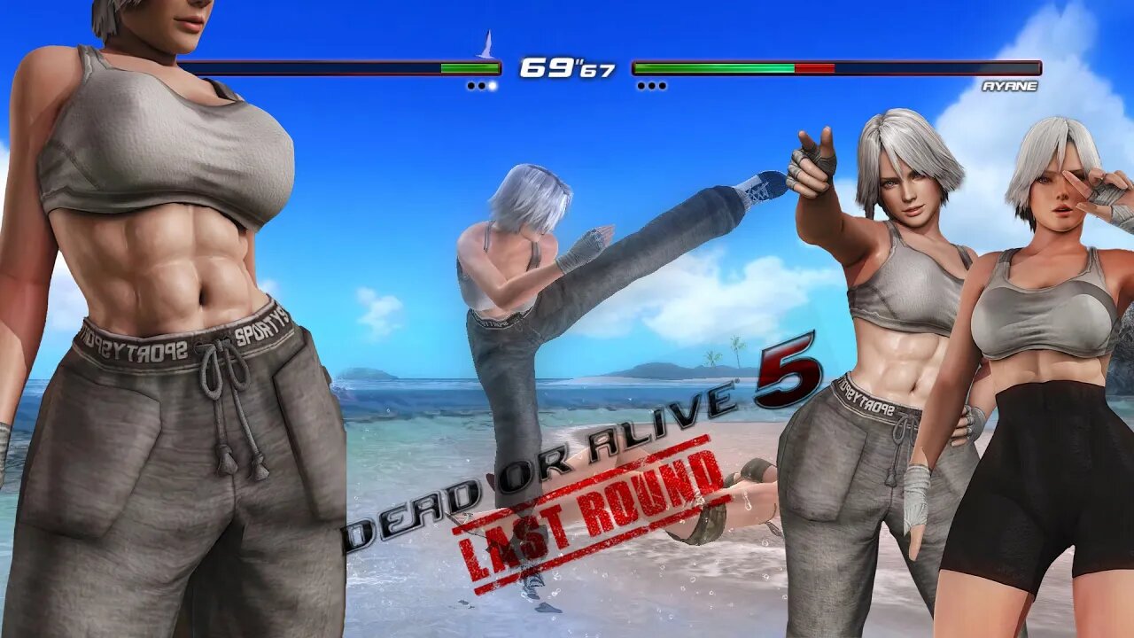 [DOA5LR Ryona MOD] DOA5LR Mod: Christie Sporty Pack | Christie VS Ayane Fight With Hardest Ai