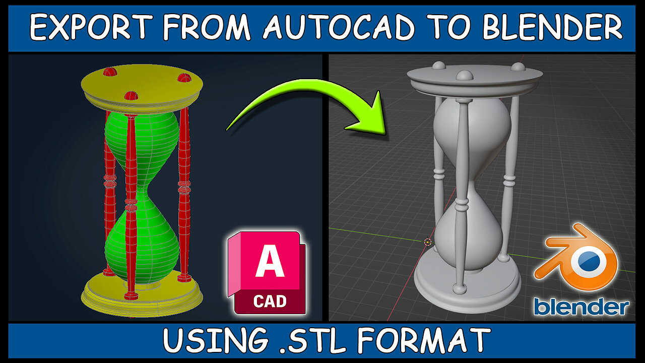 Autocad to Blender - Exporting and Importing