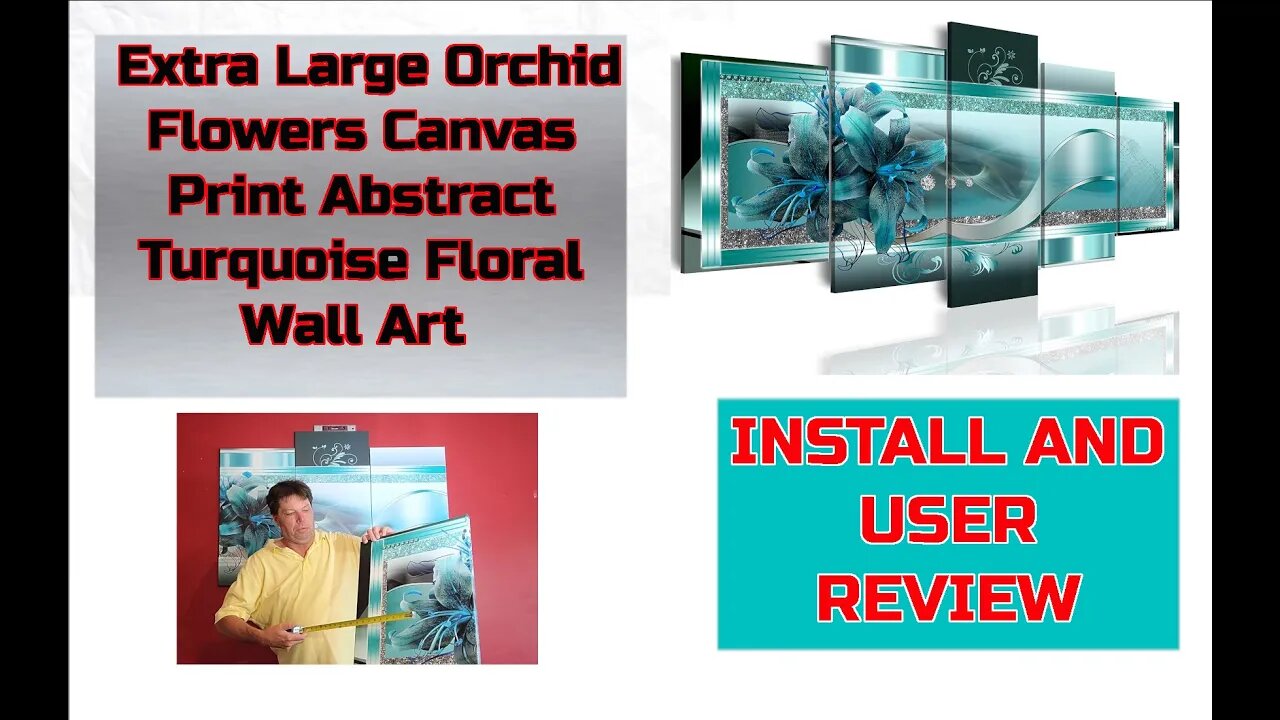 Watch Me Install The X Large Orchid Print - Looks Great! Easy To Hang