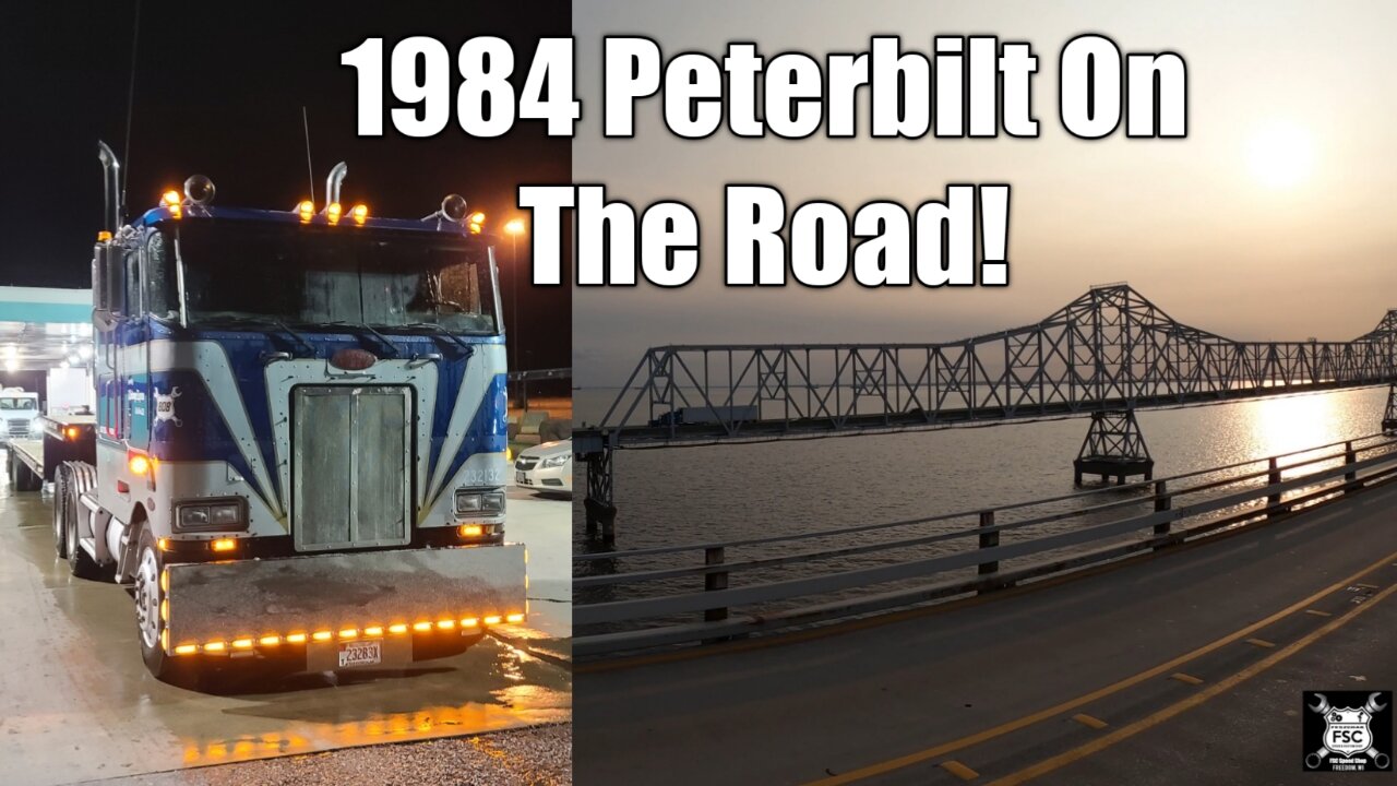 Huge Bridge, Tunnels And Peterbilt 362 Cabover - 022