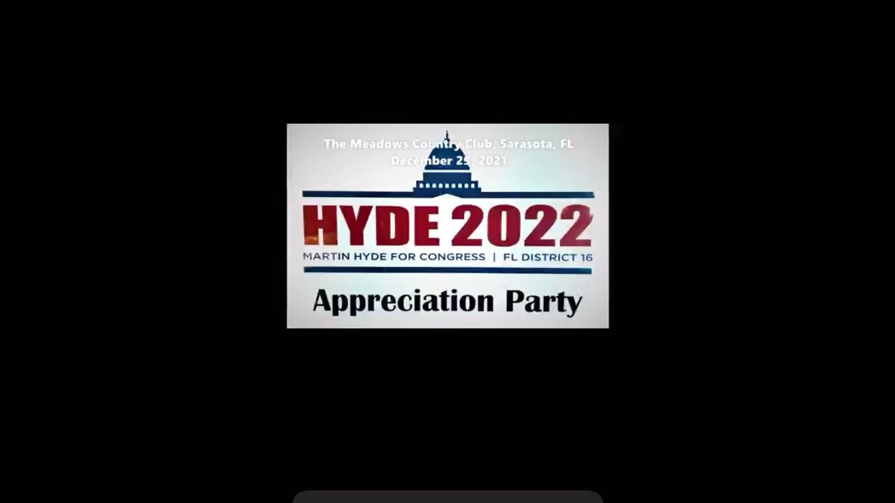 Martin Hyde appreciation party