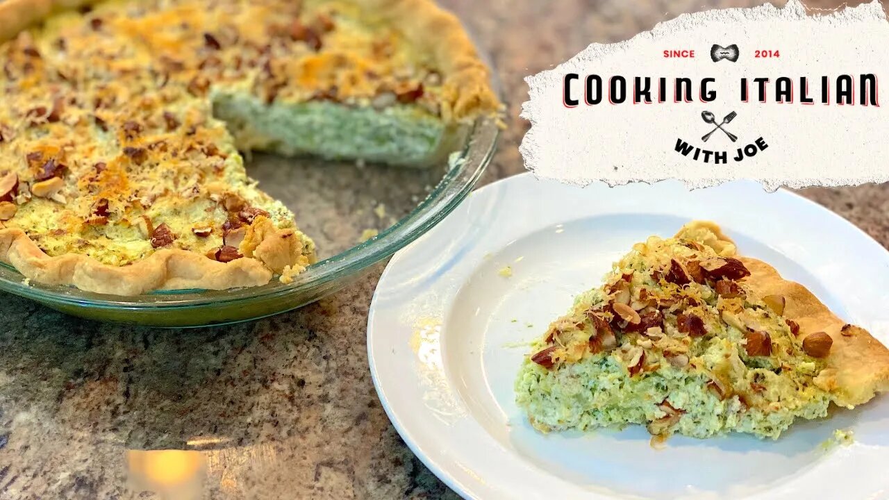 Delicious Tuscan Ricotta Cheese with Broccoli Pie Cooking Italian with Joe