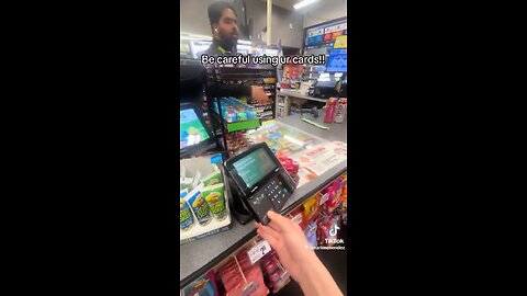 Be very careful when paying with a card 👀
