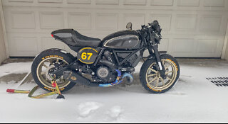 Full Ducati Cafe Racer Build in 13 Minutes