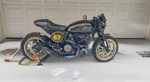 Full Ducati Cafe Racer Build in 13 Minutes
