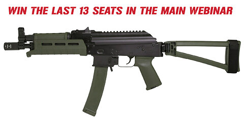 PSA AK-V 9MM MINI #3 FOR THE LAST 13 SEATS IN THE MAIN WEBINAR