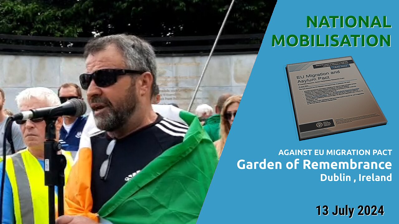 National Mobilisation against eu migration pact - Dublin, Ireland 13 July 2024