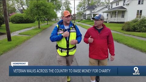 Veteran walks 3,000 miles across US to raise money for charity