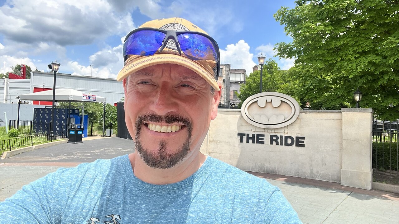Off Ride Footage of BATMAN: The Ride at SIX FLAGS ST. LOUIS, Eureka, Missouri, USA