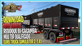 MOD REBOQUE BI-CAÇAMBA GUERRA QUALIFICADO EURO TRUCK SIMULATOR 2 1.41