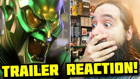 HOLY COW!!!! GREEN GOBLIN!!! SPIDER-MAN: NO WAY HOME - Official Trailer REACTION! | 8-Bit Eric