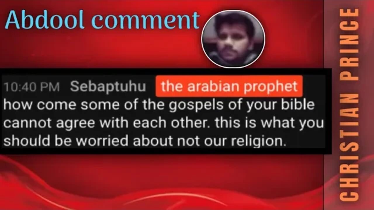 How come gospels of your Bible cannot agree with each other - Christian Prince