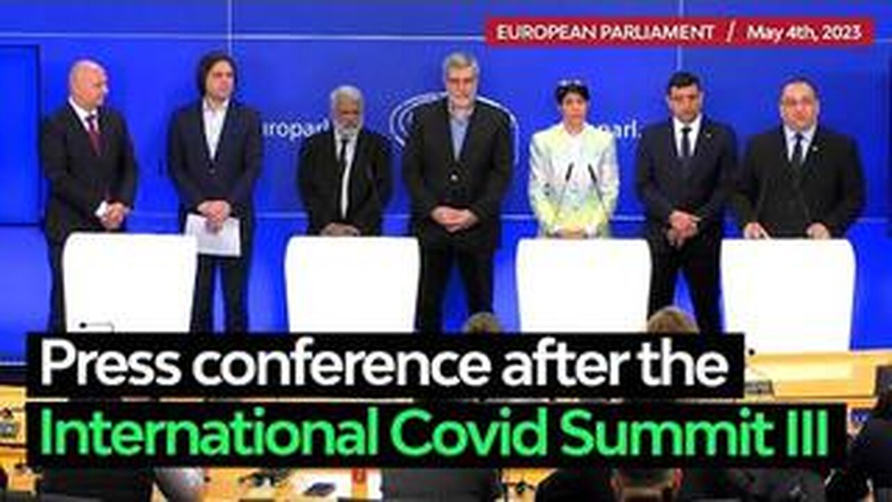 MEPs, Dr. Robert Malone & Byram Bridle - press conference after the International Covid Summit III