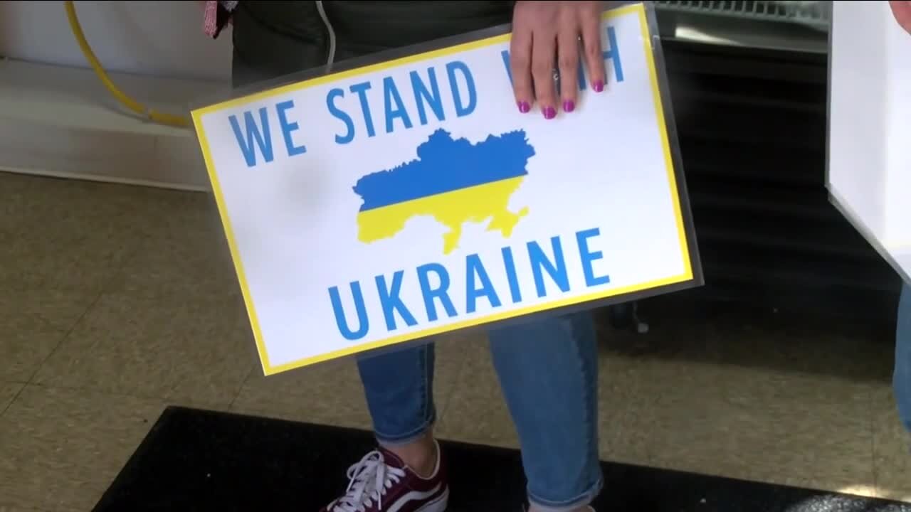 City of Parma standing with Ukraine, shows signs of support amid Russia's invasion