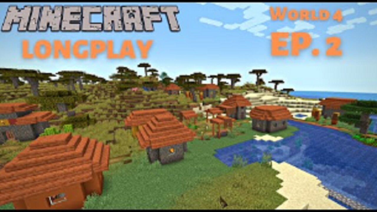 Minecraft Survival Longplay 1.19 - Episode 2 - Building A Mine and Getting Villagers (No Commentary)