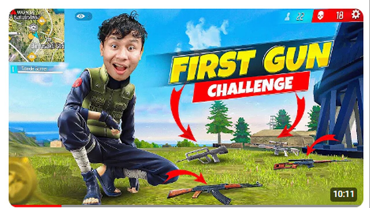 Only First Gun Challenge In Solo Vs Squad 😱 Tonde Gamer - Free Fire Max