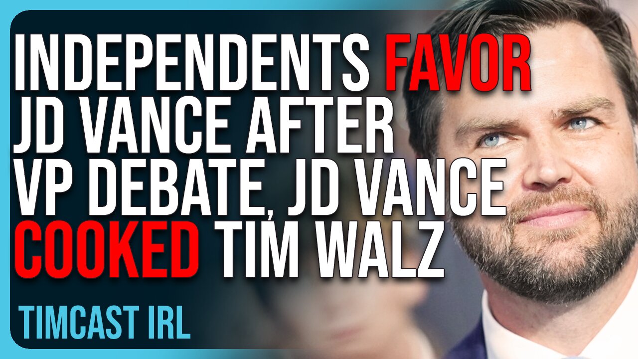 Independents FAVOR JD Vance After VP Debate, JD Vance COOKED Tim Walz