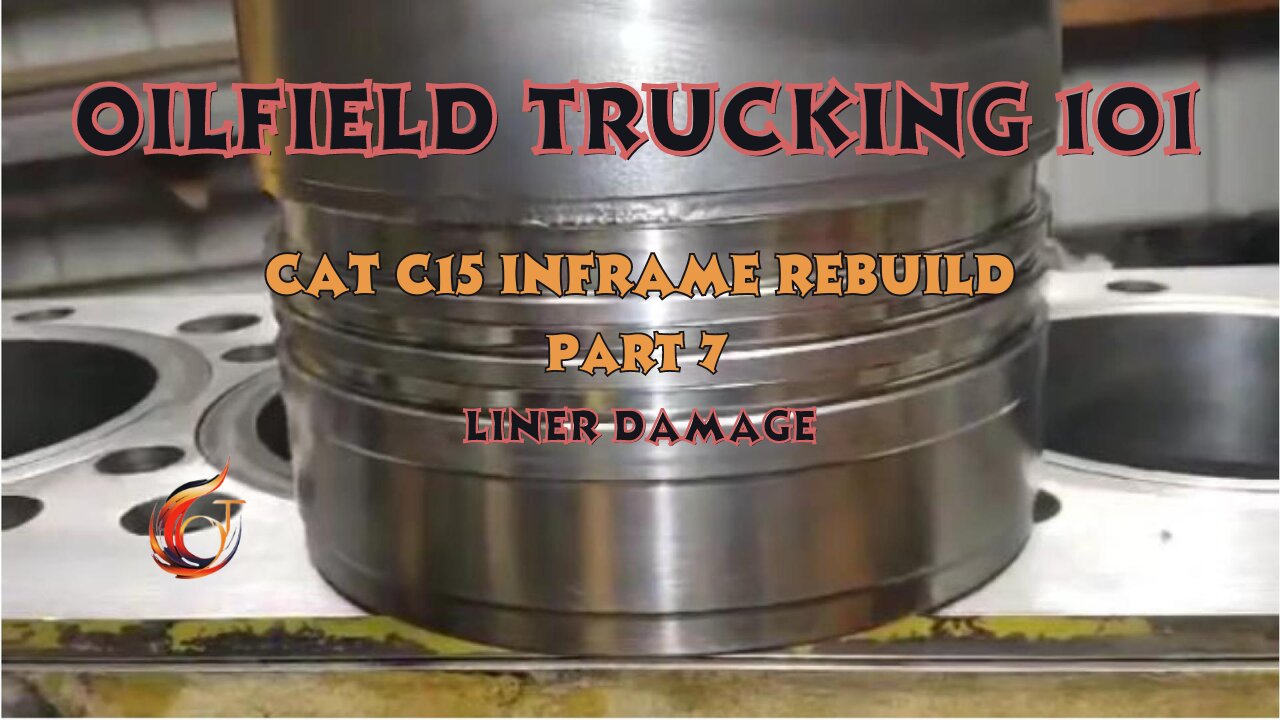 Caterpillar c15 inframe rebuild part 7. Liner damage