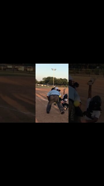 Catcher couldn’t catch it either [10U] #shorts