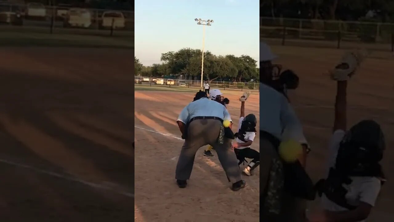 Catcher couldn’t catch it either [10U] #shorts