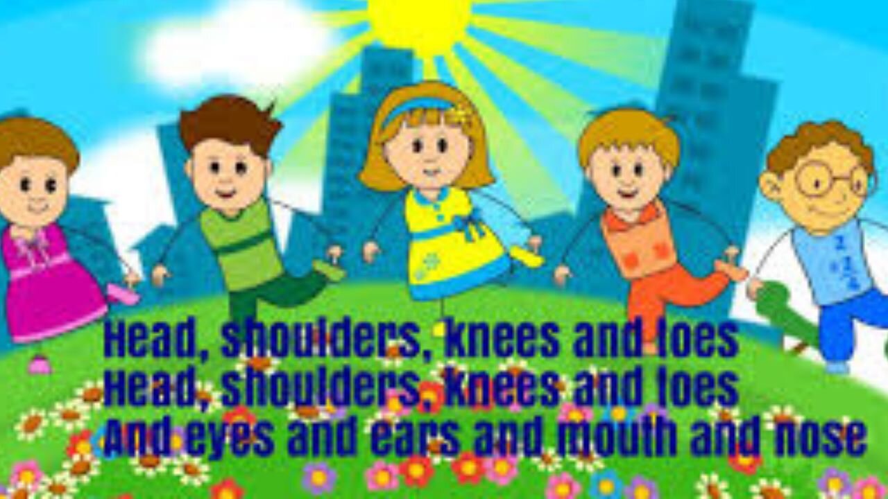 Head,Shoulder,knees and toes poem🌸
