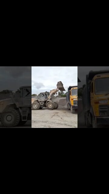 Stone loading truck with peluder