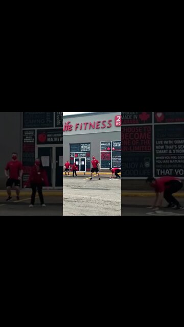 GoodLife Fitness team photoshoot throwback