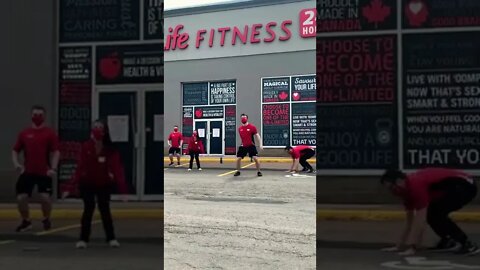 GoodLife Fitness team photoshoot throwback