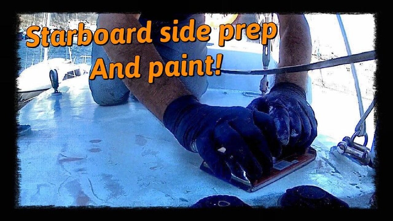 S02E42 Deck prep welding and painting #boatrenovation #boat #boatbuilding #diy #restoration