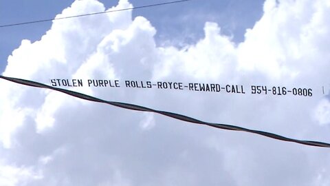 Man Uses Aerial Banner to Find His Stolen Purple Rolls-Royce