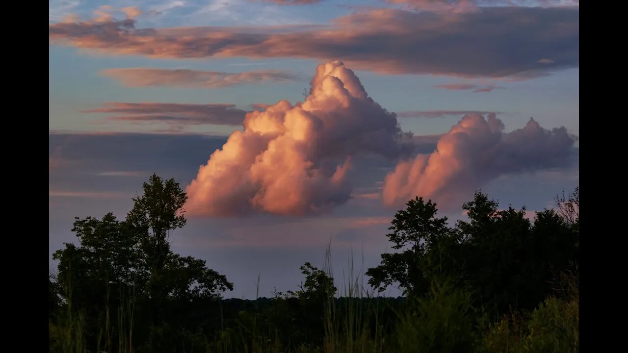 Four (4) Hours of Dreamy Clouds and Heavy Rain for Sleep, Relaxation and Stress Relief