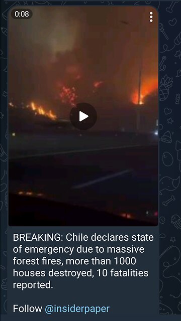 News Shorts: Chile Forest Fires
