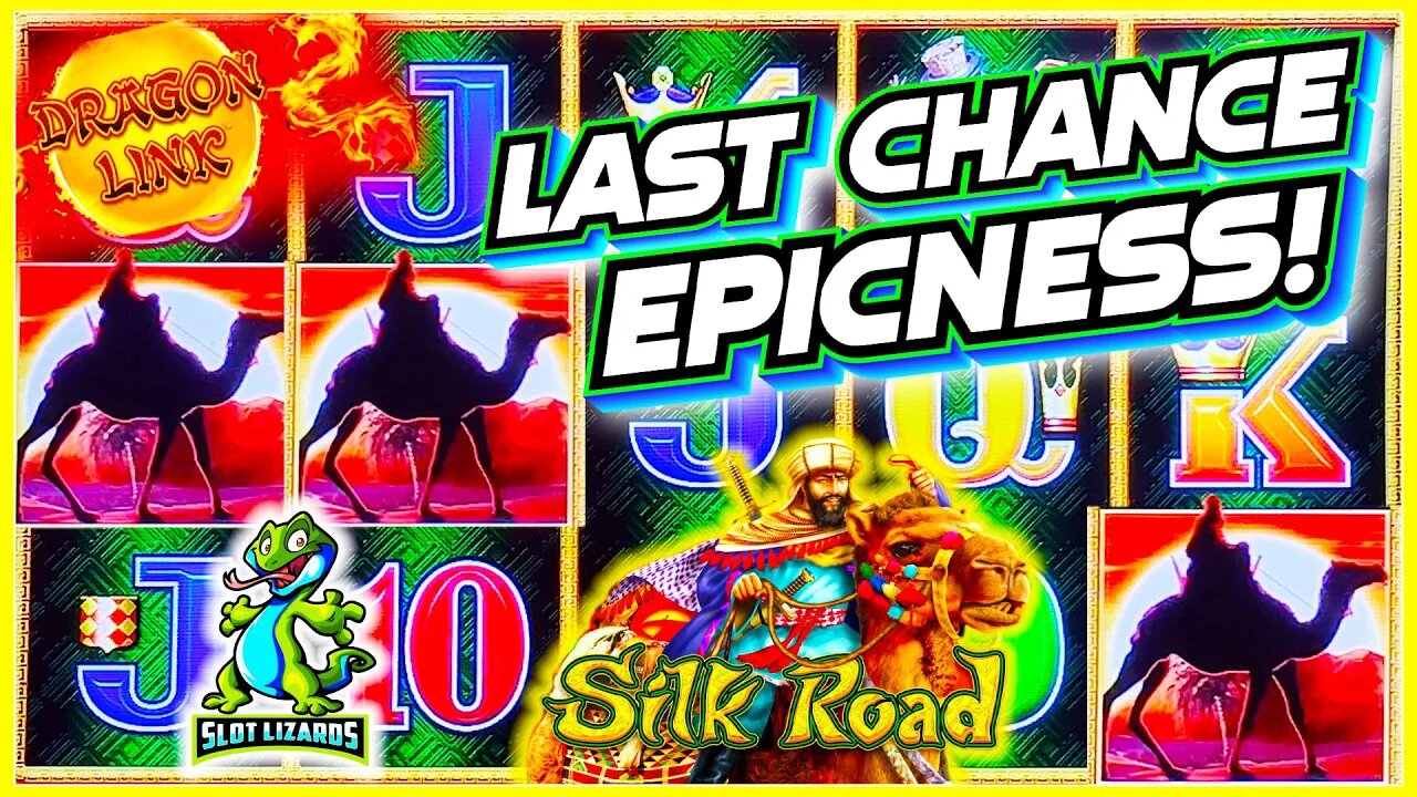 EPIC LAST CHANCE BETTER THAN JACKPOT WIN! Dragon Link Silk Road Slot COMEBACK CITY!