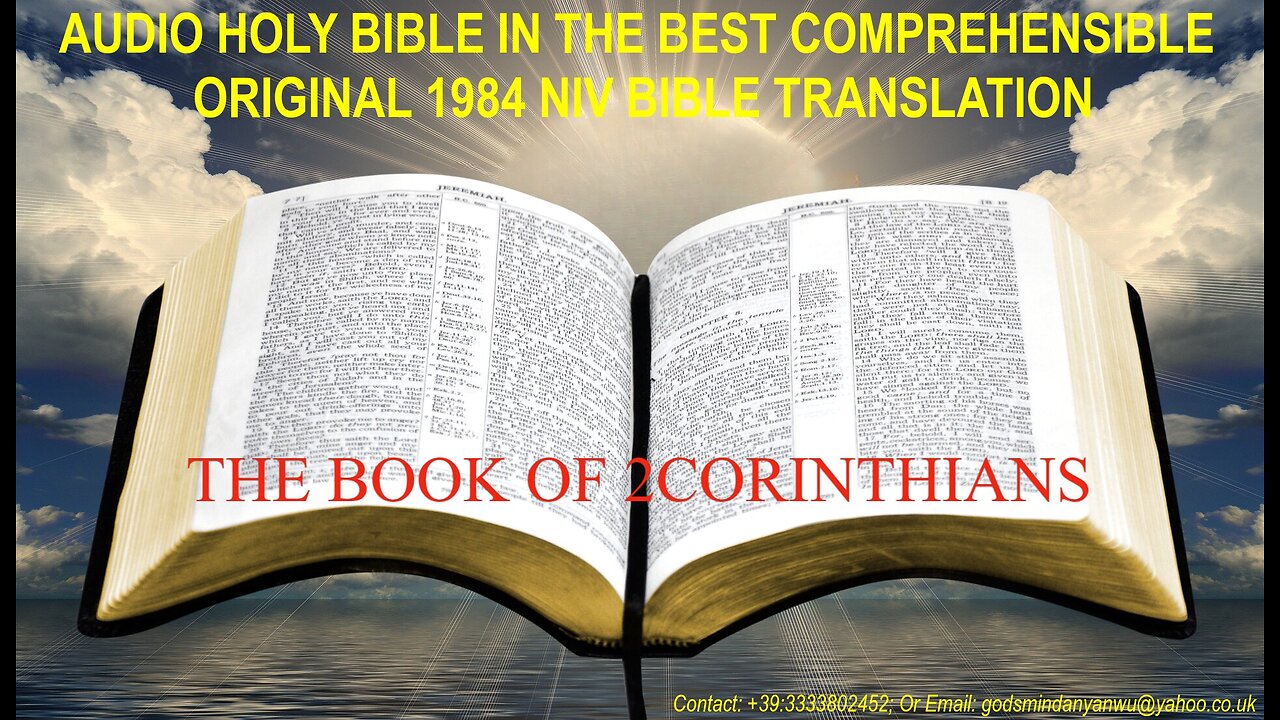 AUDIO HOLY BIBLE: "THE BOOK OF 2CORINTHIANS" - IN THE BEST ORIGINAL 1984 NIV BIBLE TRANSLATION