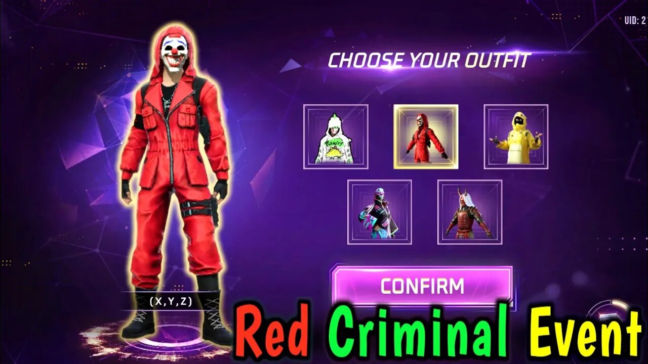 New Red Criminal Event || Free Fire New Event - Rock Munna Gaming #freefire