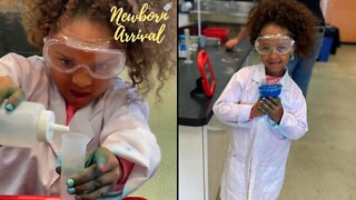 Fetty Wap & Masika's Daughter Khari Is The Cutest Little Scientist! 🧪