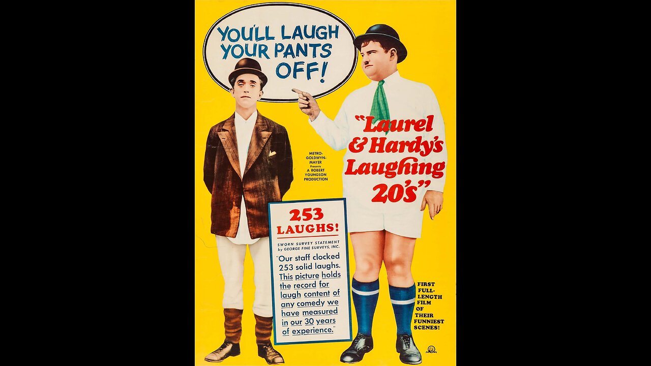 laurel And Hardy's Laughing 20's : Silent Movie Clips HD(RARE)