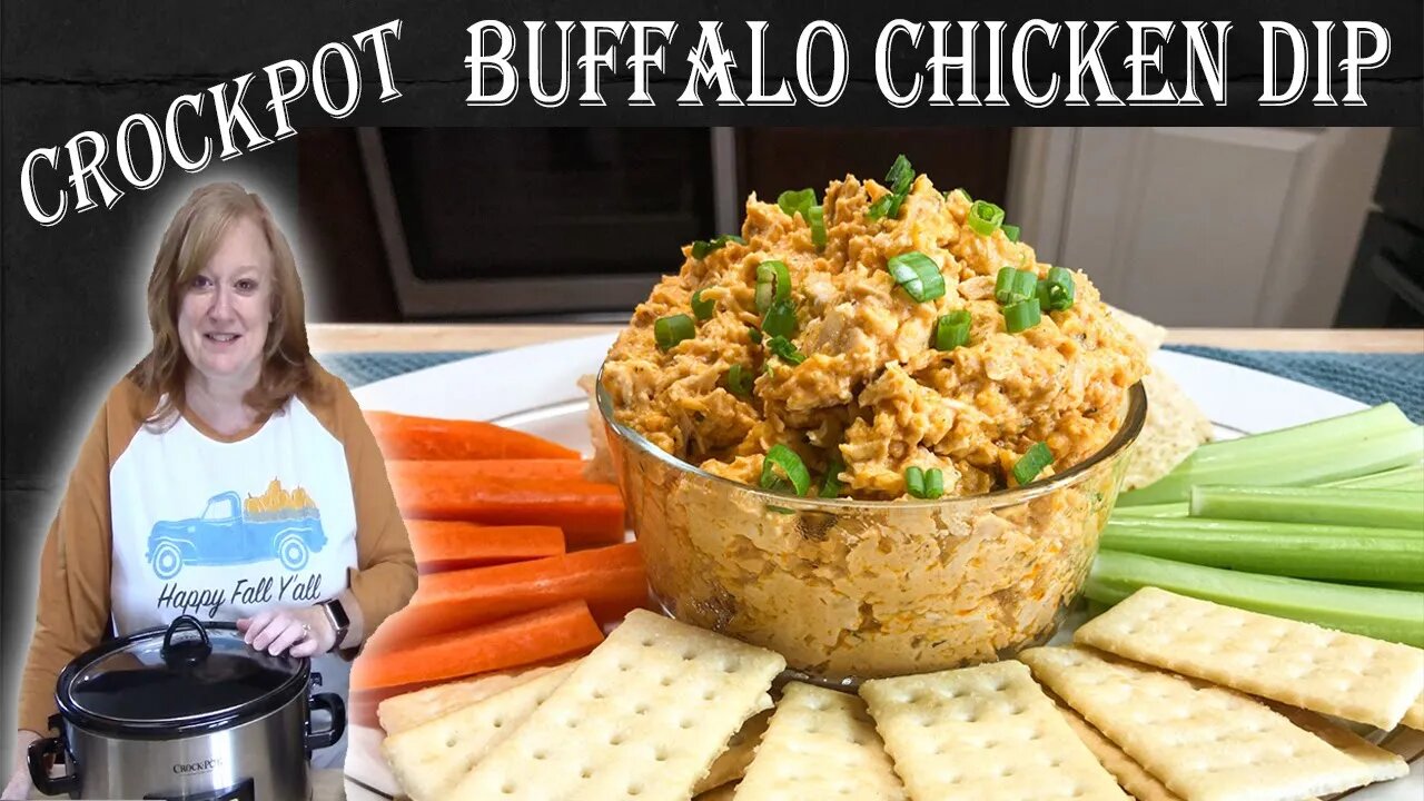 CROCKPOT BUFFALO CHICKEN DIP | Holiday Appetizer