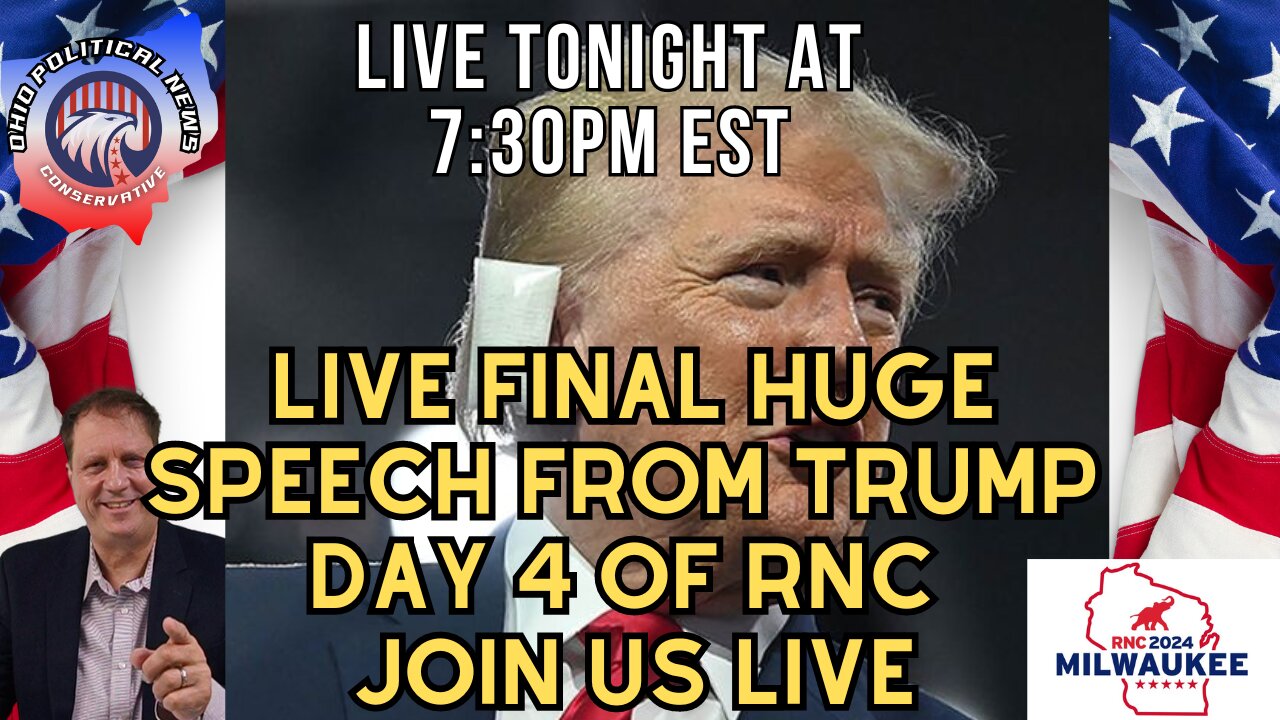 LIVE FINAL HUGE SPEECH FROM TRUMP Day 4 of RNC