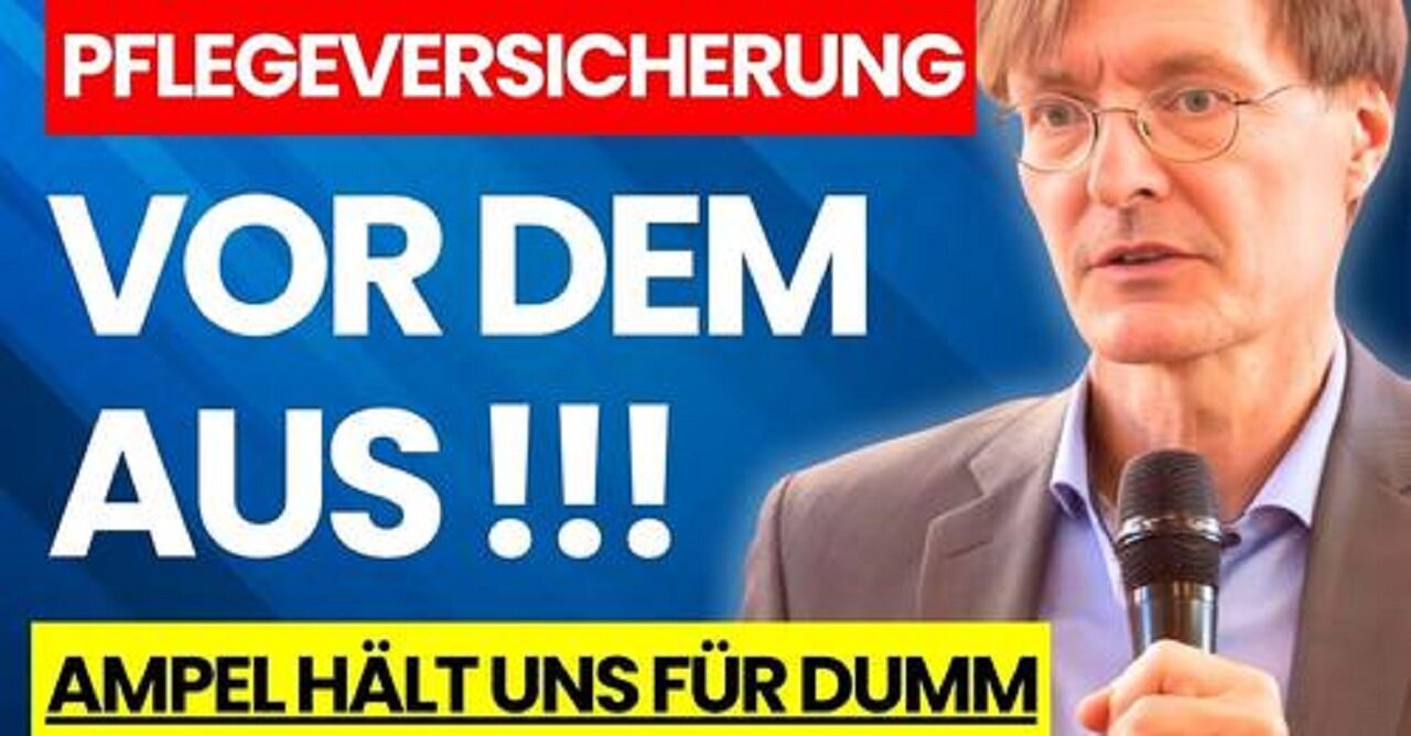 SKANDAL! ZAHLUNGSUNFÄHIGKEIT DER PFLEGEVERSICHERUNG – PFLEGEVERSICHERUNG BALD PLEITE! BANKROTT!!💥
