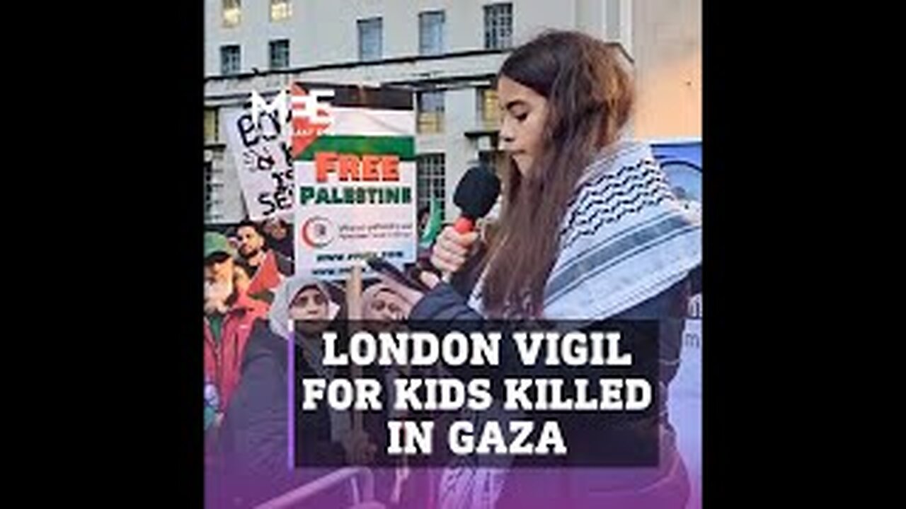 London Vigil for Children killed in Gaza