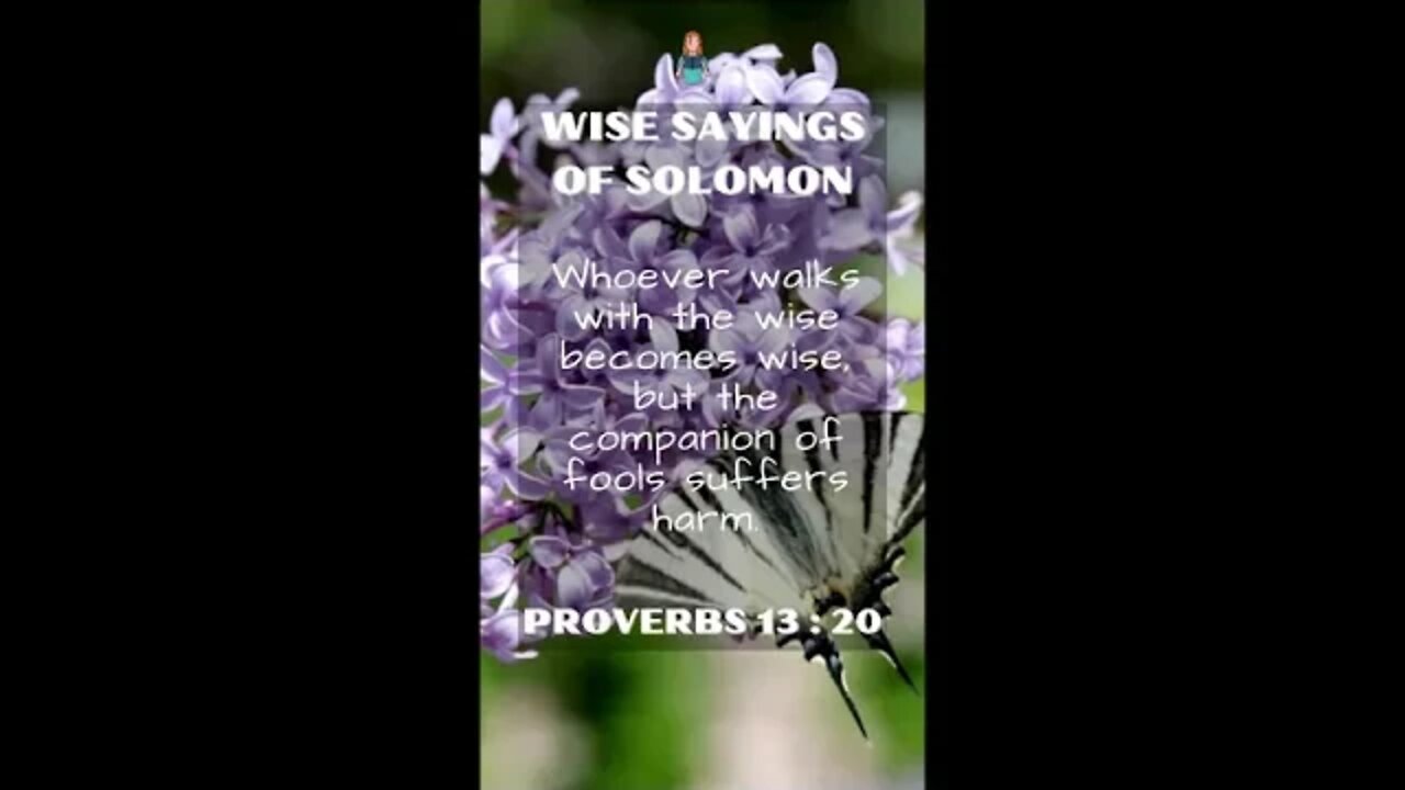 PROVERBS 13:20 | Wise Sayings of Solomon