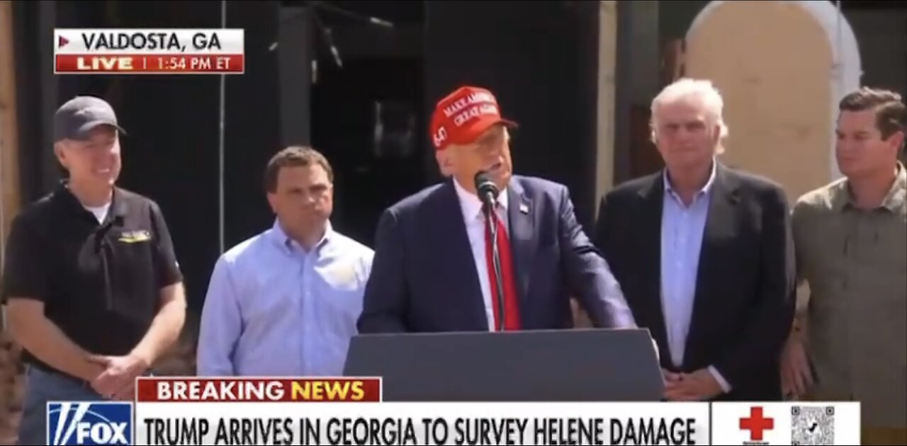 TRUMP❤️🇺🇸🥇🪽SPEAK WITH HURRICANE VICTIMS🤍🇺🇸🏅🪽🌊🏠IN GEORGIA💙🇺🇸🪽🏅⭐️