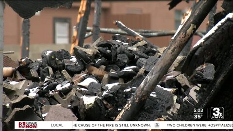 Hot spots after warehouse fire in Omaha