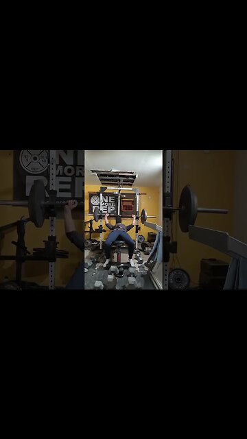 LOW INCLINE BENCH 225x1r🎥 WENSNDAY NOV 22nd AFTERNOON session