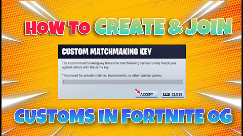 How To Join & Create Custom Lobbies in Fortnite OG! - Chapter 4 Season 5 New Update November 2023!