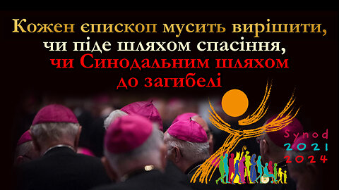 ВВП: Кожен єпископ мусить вирішити, чи піде шляхом спасіння, чи Синодальним шляхом до загибелі